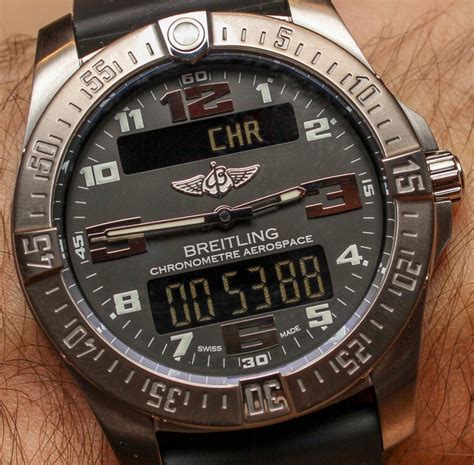 breitling areospace 24 hour mode|breitling aerospace watch time.